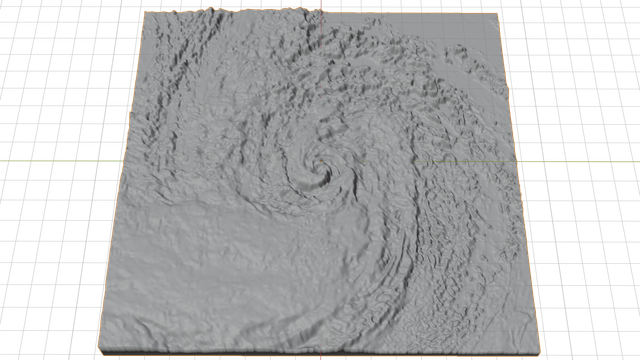 Hurricane Sandy 3D model by NASA