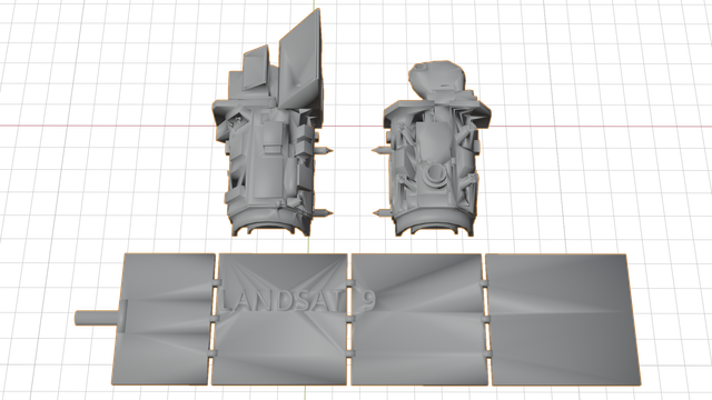 Landsat 9 3D model