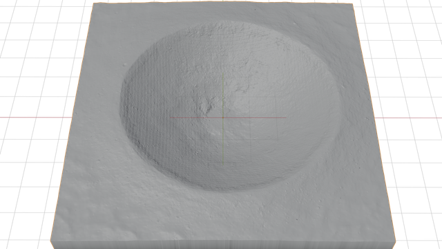 Linné Crater 3D model