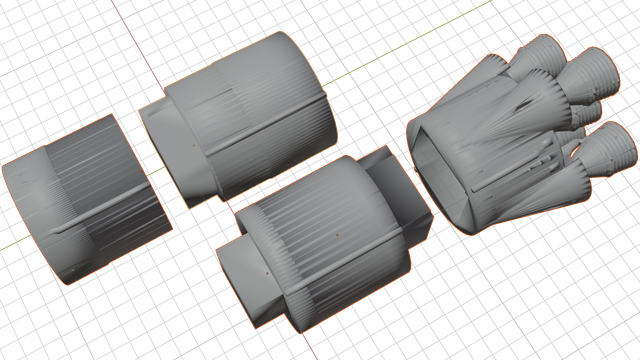 Saturn V - Stage 1 3D model