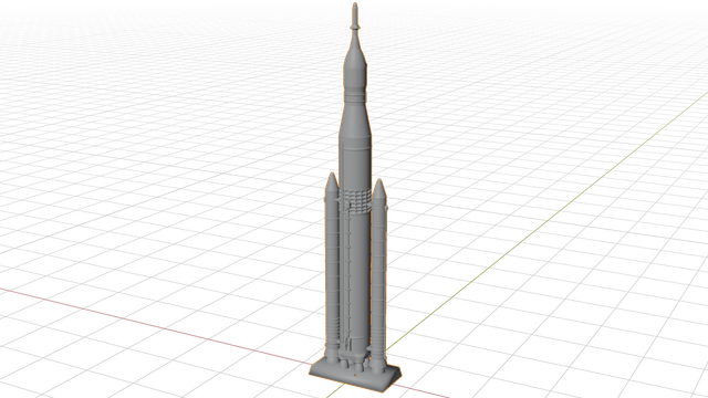 Space Launch System (SLS) Block 1 3D model