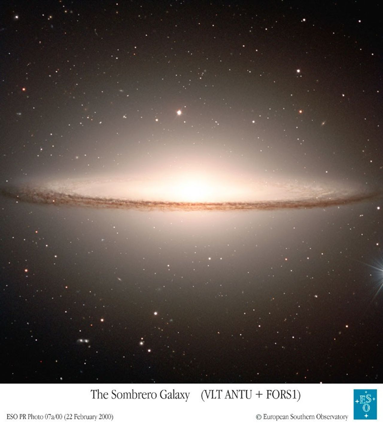 The Sombrero Galaxy from VLT
