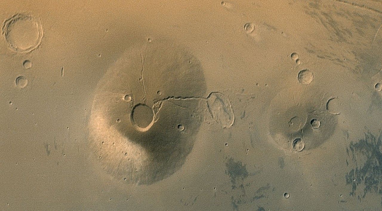 Ancient Volcanos of Mars