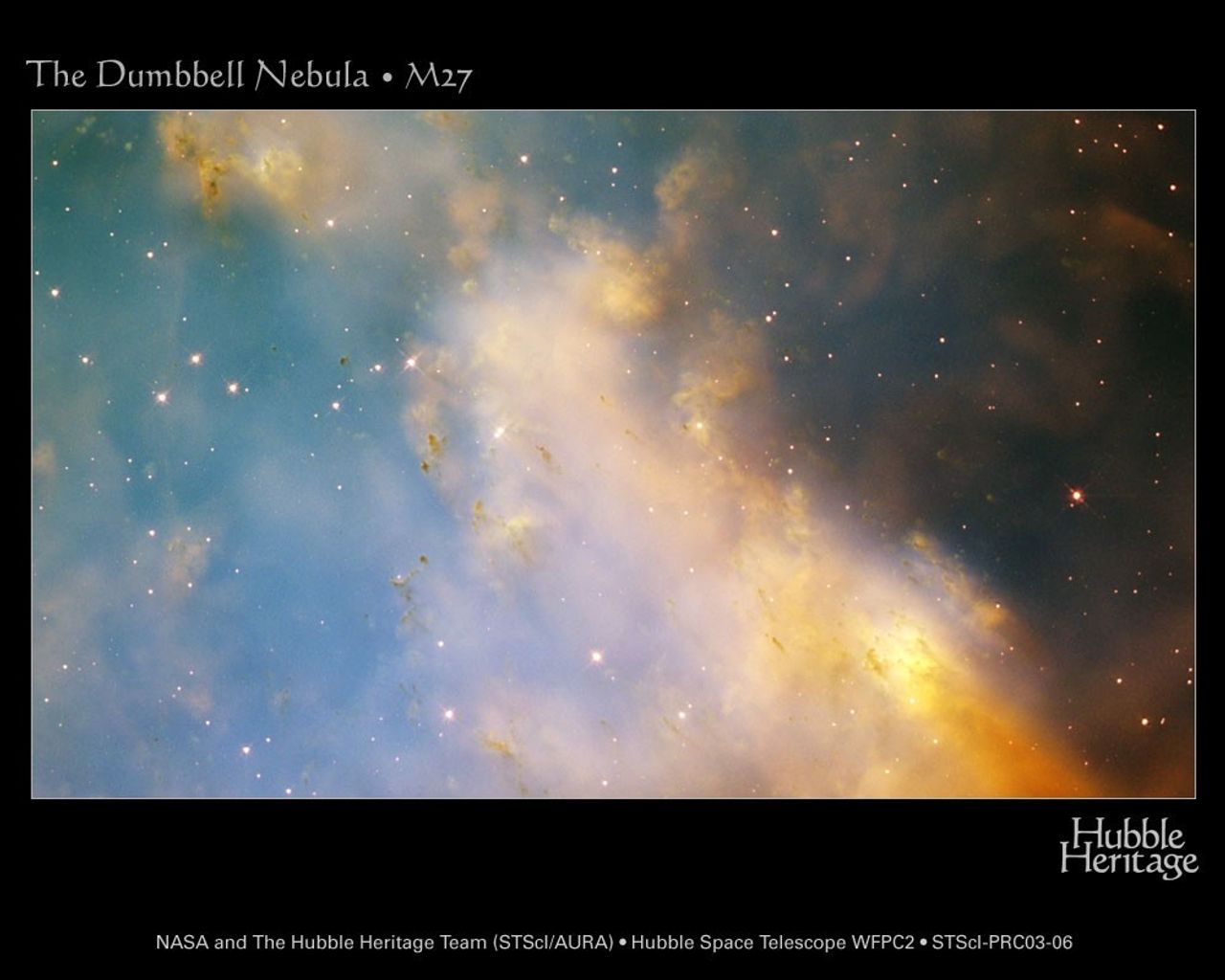 Dumbbell Nebula Close-Up from Hubble