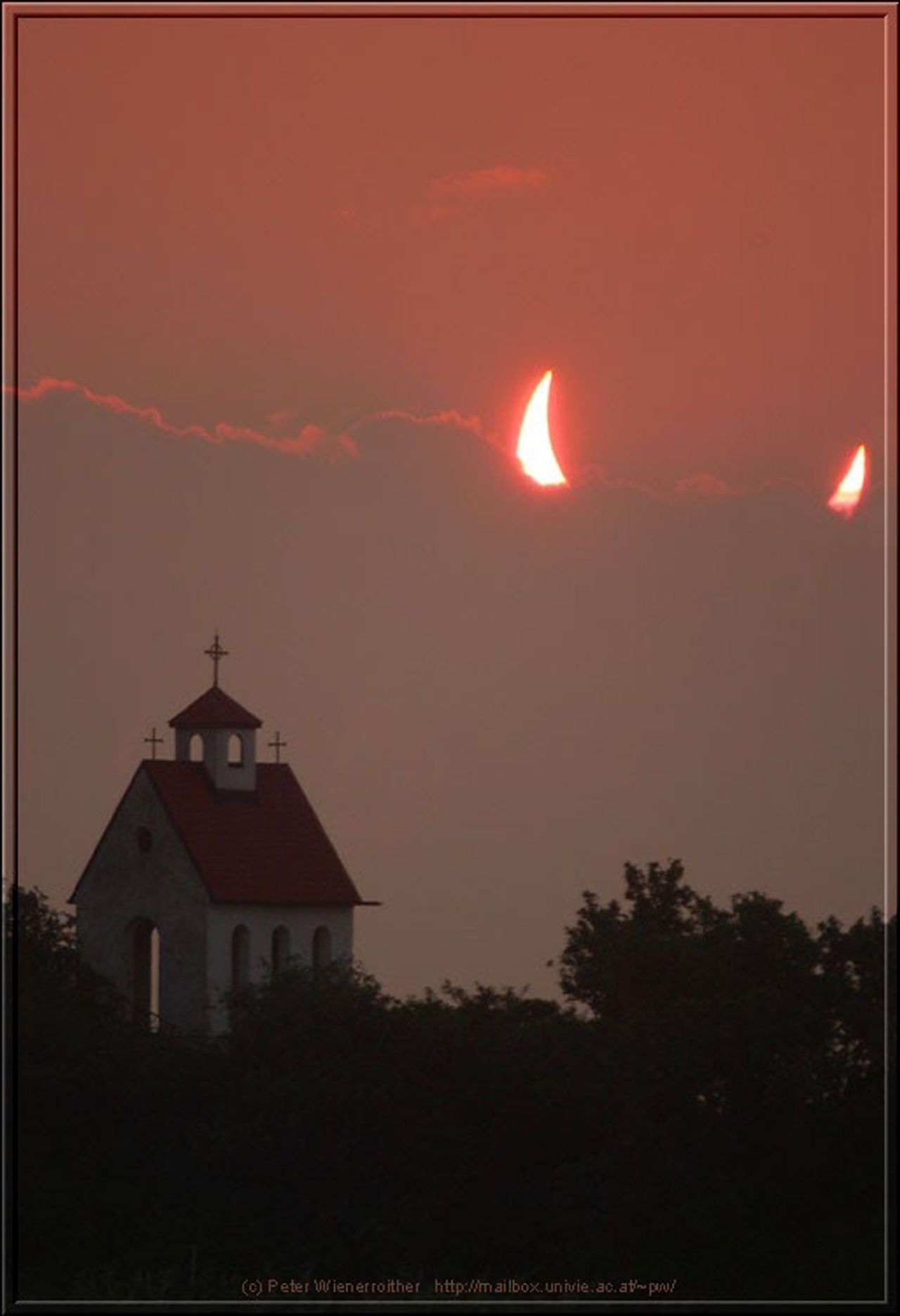 Clouds and the Moon Move to Block the Sun