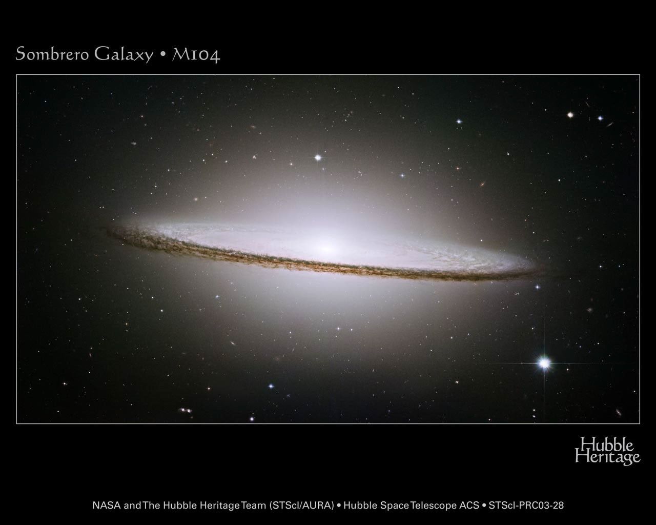The Sombrero Galaxy from HST