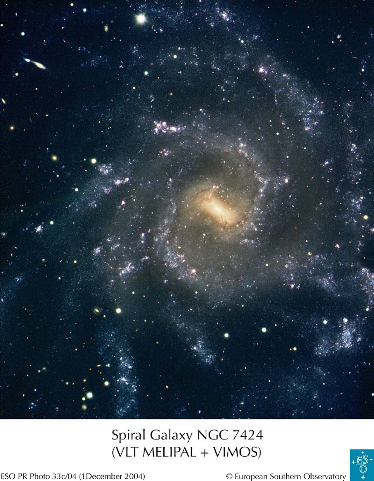 The Arms of NGC 7424