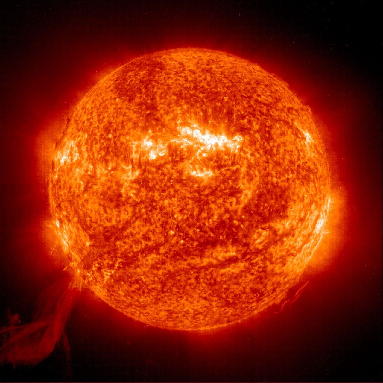 A Solar Prominence from SOHO