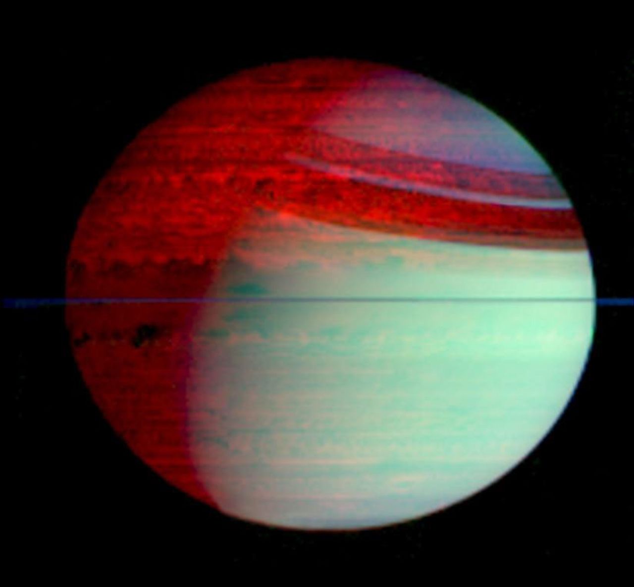 Saturn's Infrared Glow