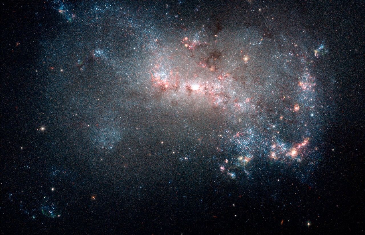 NGC 4449: Close-Up of a Small Galaxy