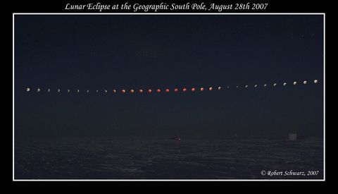South Pole Lunar Eclipse