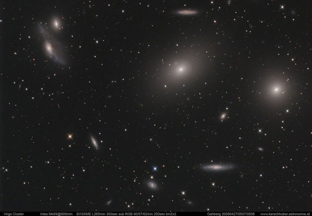 APOD: 2008 July 8 – In the Heart of the Virgo Cluster