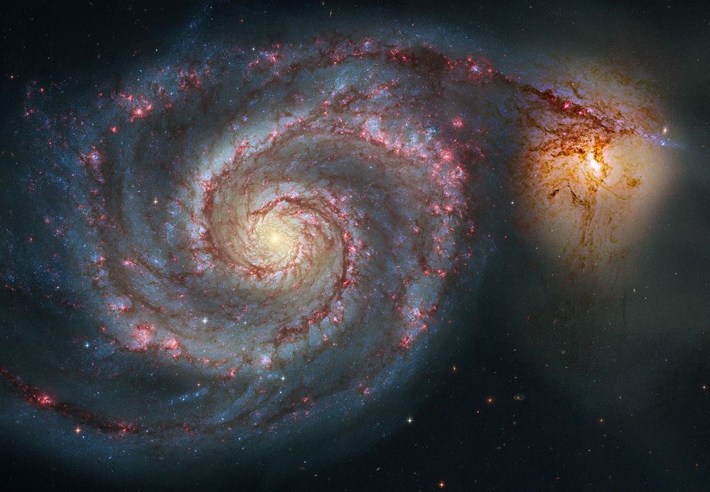 APOD: 2008 June 14 – M51 Hubble Remix