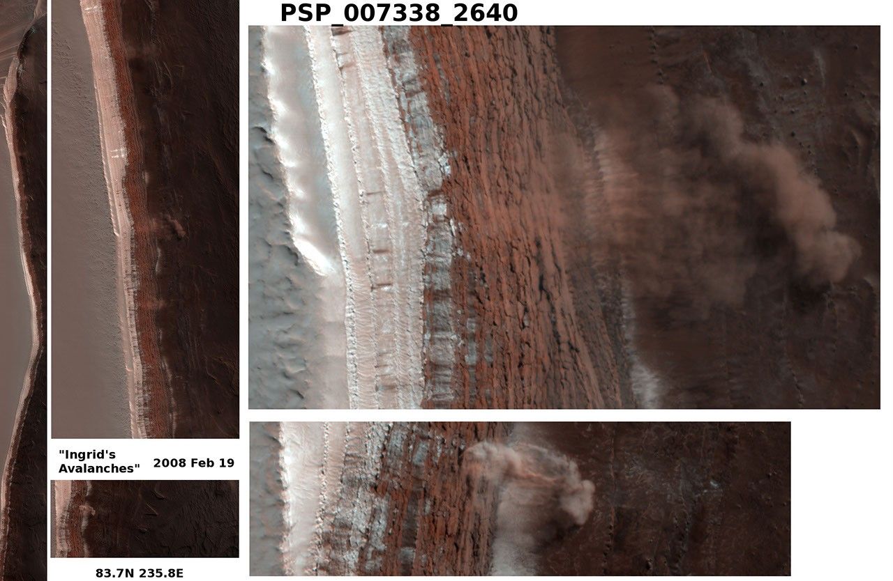 An Avalanche on Mars