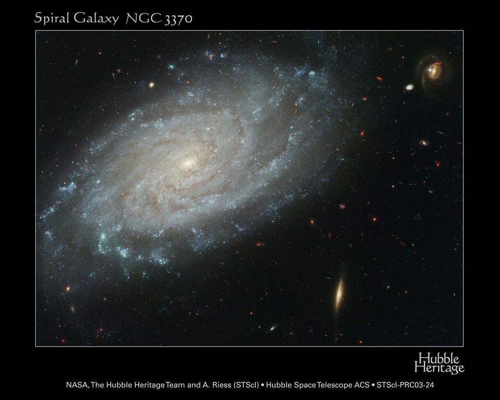 APOD: 2008 October 12 – Spiral Galaxy NGC 3370 from Hubble