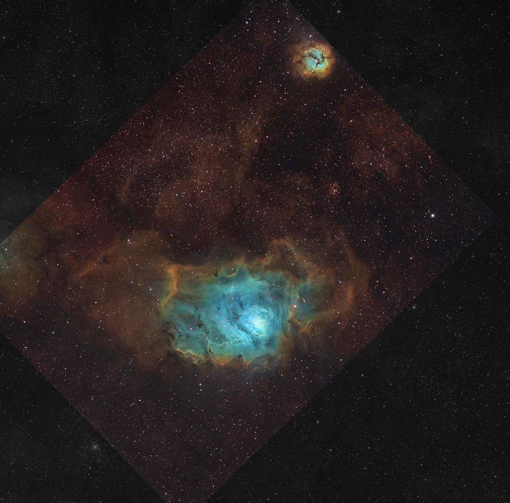 APOD: 2009 July 22 – The Lagoon Nebula in Gas, Dust, and Stars