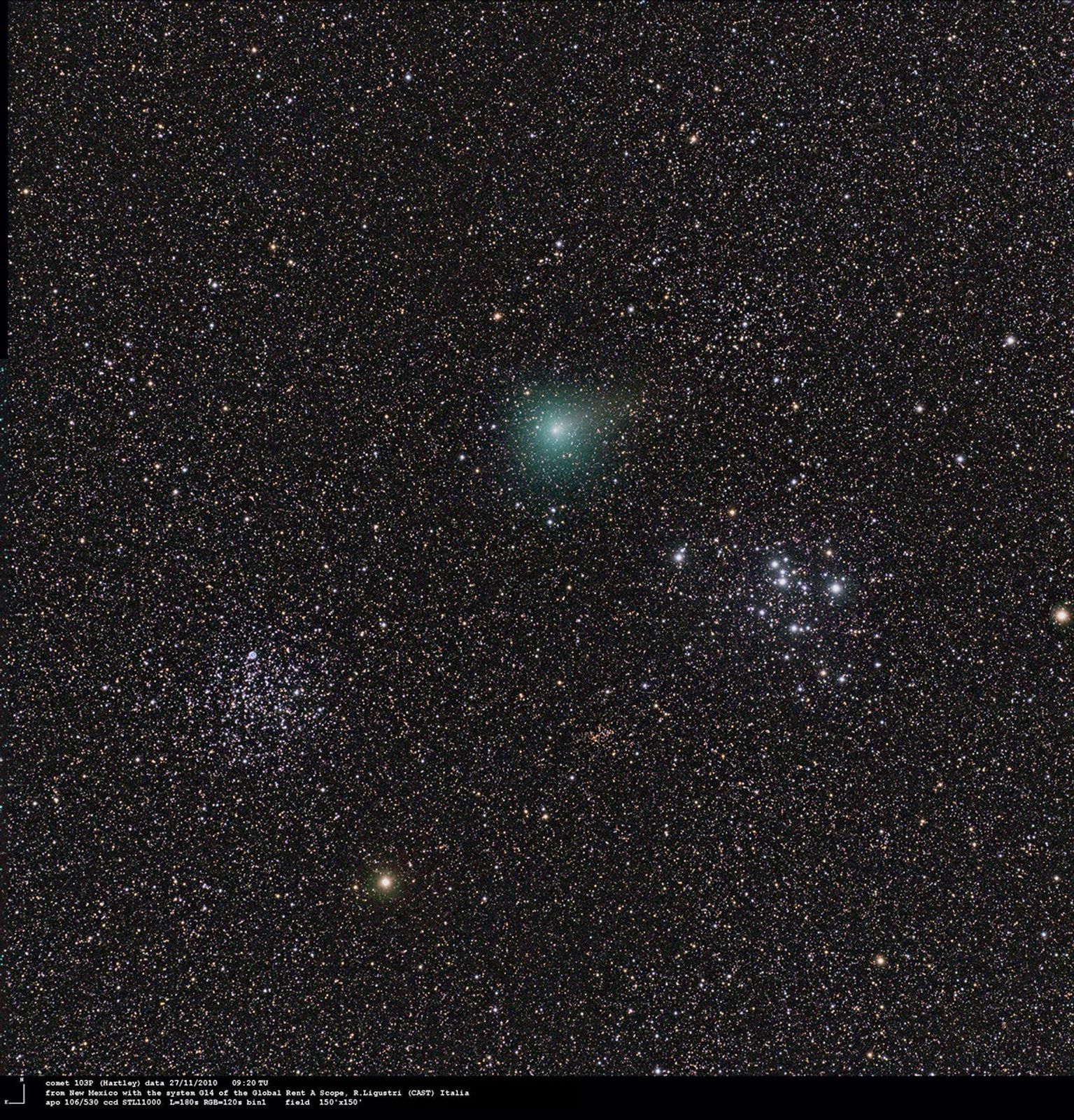 Hartley 2 Star Cluster Tour