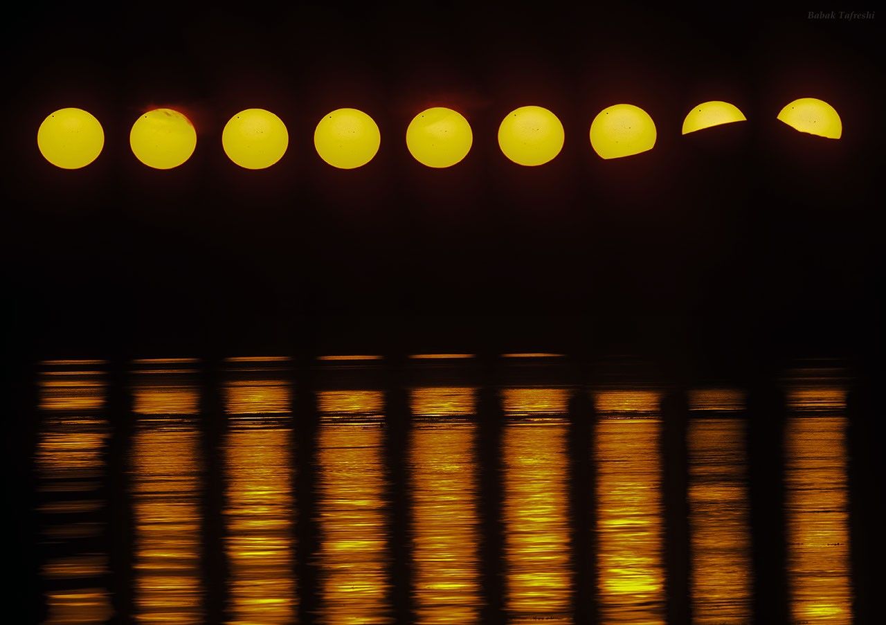 Venus Transits the Midnight Sun