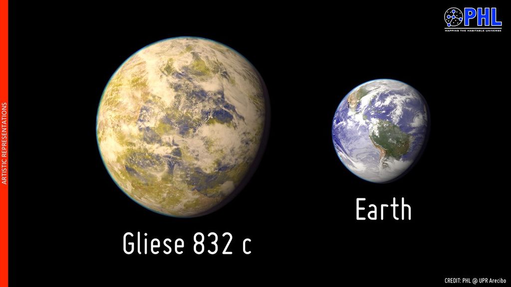 APOD: 2014 July 9 – Gliese 832c: The Closest Potentially Habitable Exoplanet