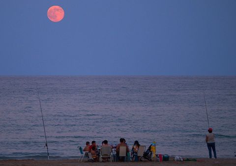 Alicante Beach Moonrise