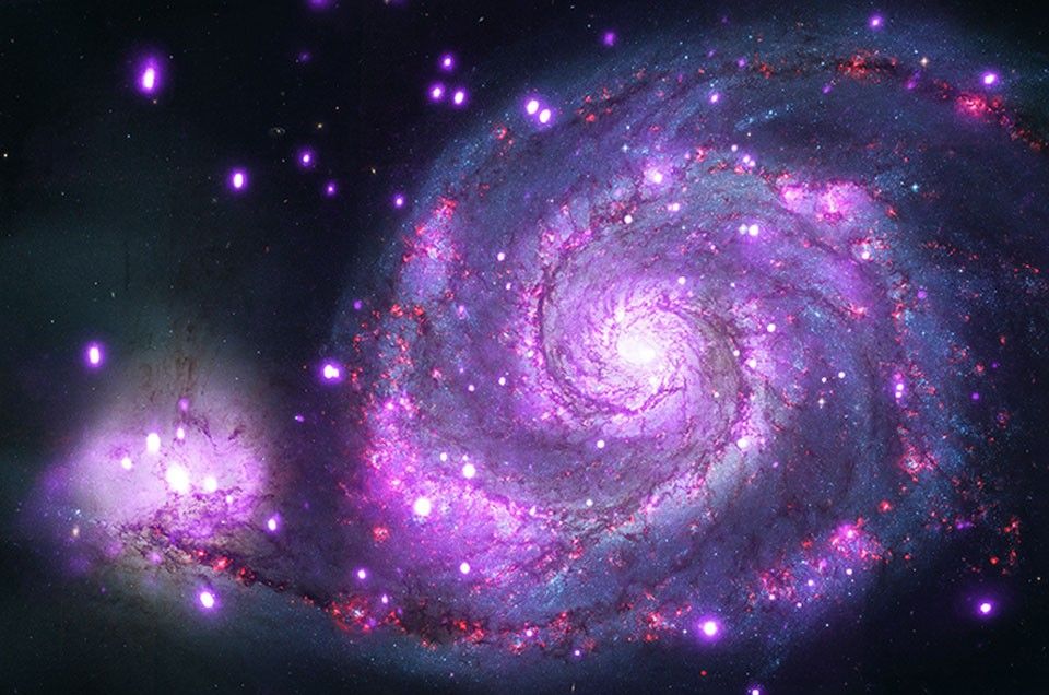 APOD: 2014 June 10 – M51: X Rays from the Whirlpool