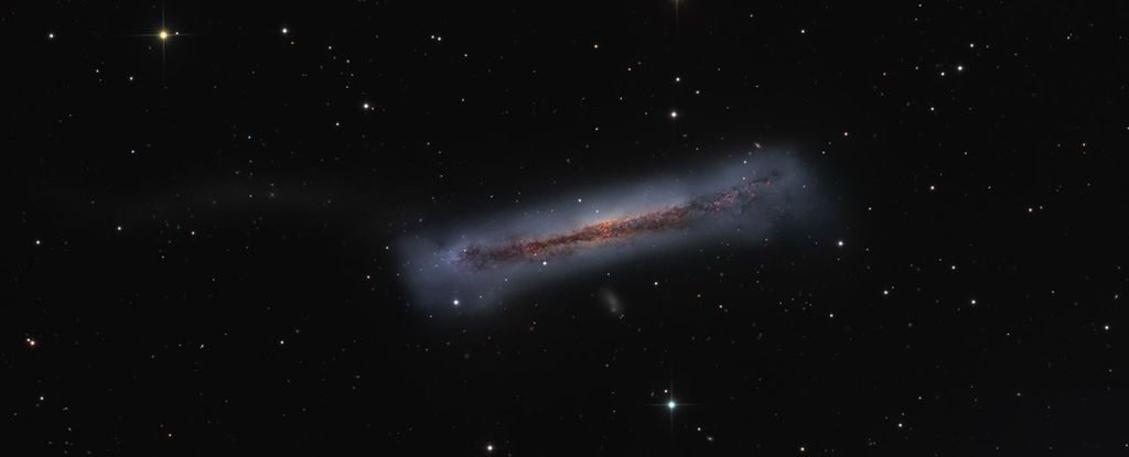 APOD: 2014 May 8 – The Tail of the Hamburger Galaxy