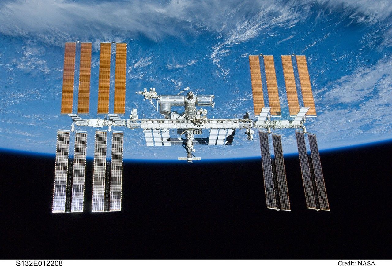 The International Space Station over Earth