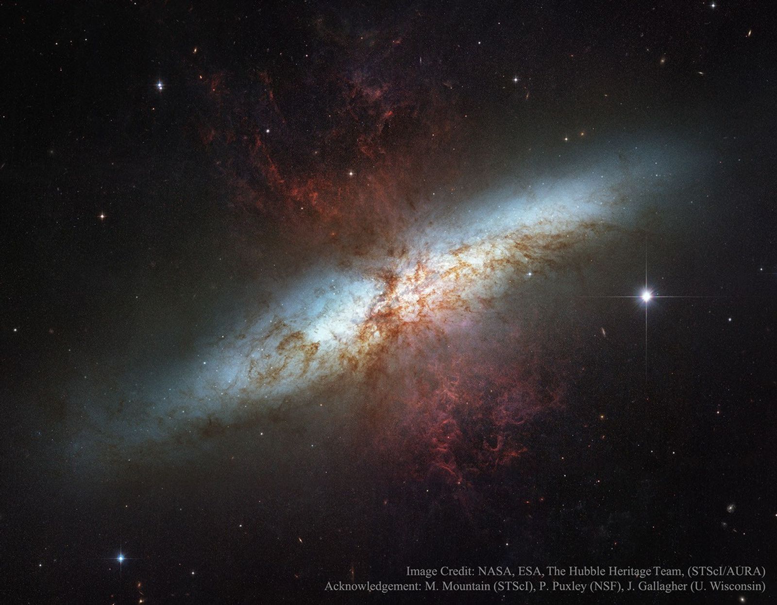 M82: Galaxy with a Supergalactic Wind
