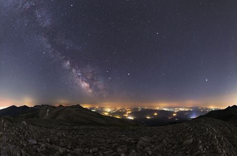 Summer Planets and Milky Way