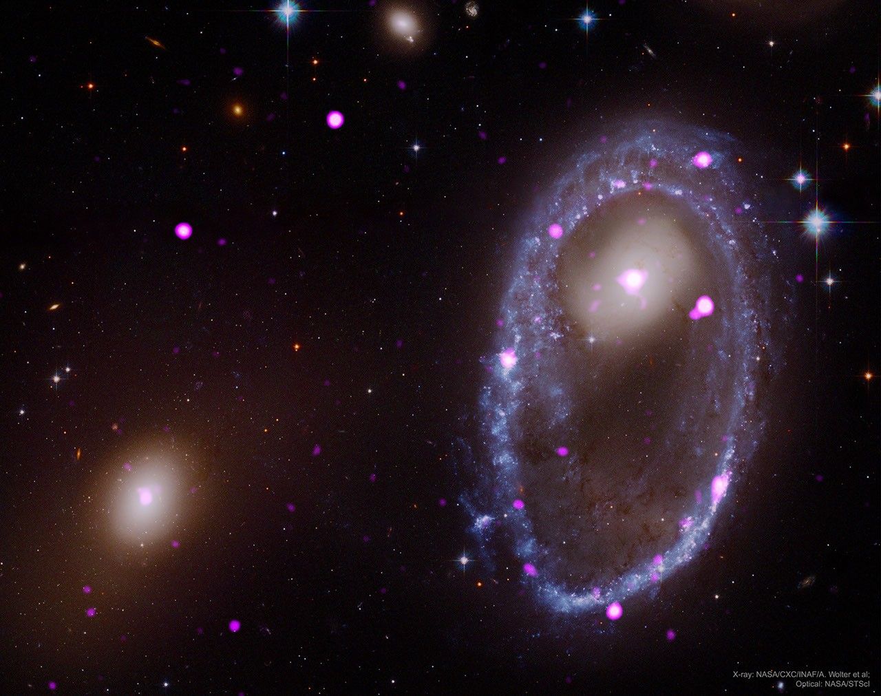 Cosmic Collision Forges Galactic Ring