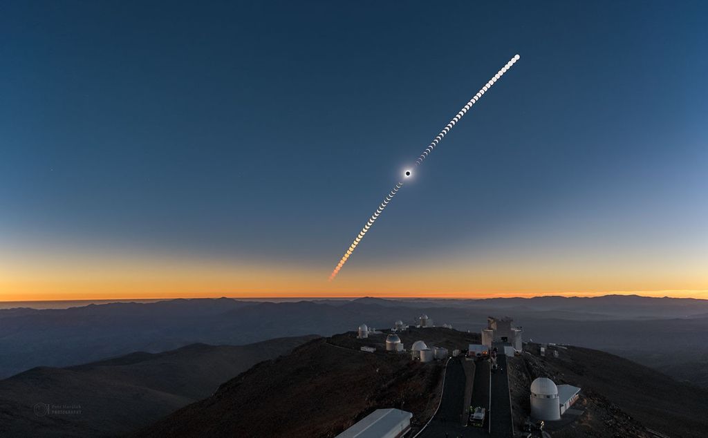 APOD: 2019 July 5 – La Silla Eclipse Sequence