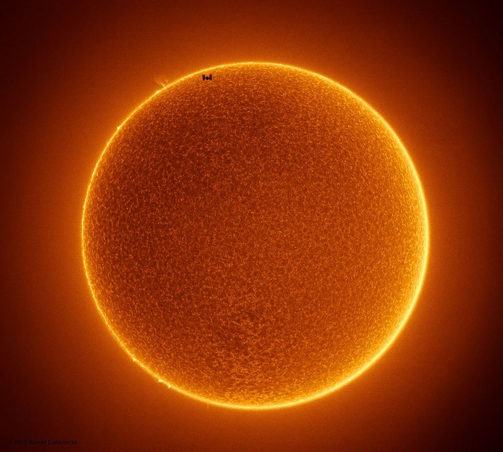 APOD: 2019 July 15 – The Space Station Crosses a Spotless Sun