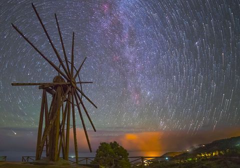 The Windmill and the Star Trails