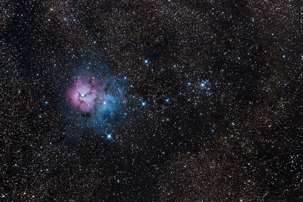 APOD: 2020 August 6 – Messier 20 and 21