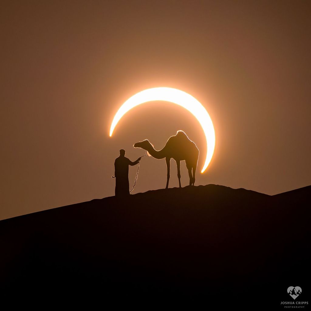 APOD: 2020 February 10 – Solar Eclipse over the UAE
