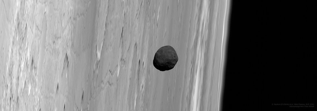APOD: 2020 November 8 – Martian Moon Phobos from Mars Express