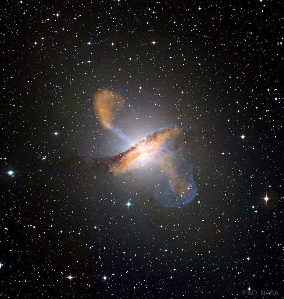 APOD: 2021 January 17 – Jets from Unusual Galaxy Centaurus A