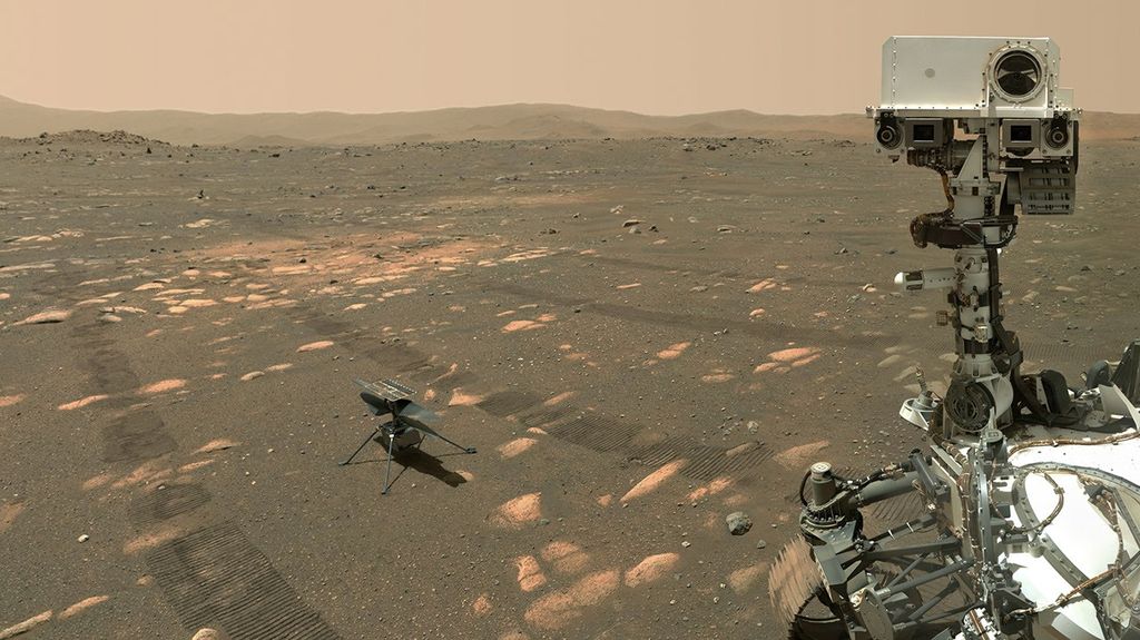 APOD: 2021 July 1 – Perseverance Selfie with Ingenuity