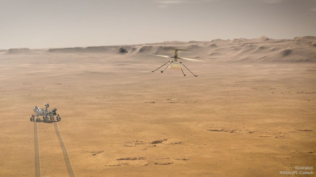 APOD: 2021 March 2 – Ingenuity: A Mini Helicopter Now on Mars