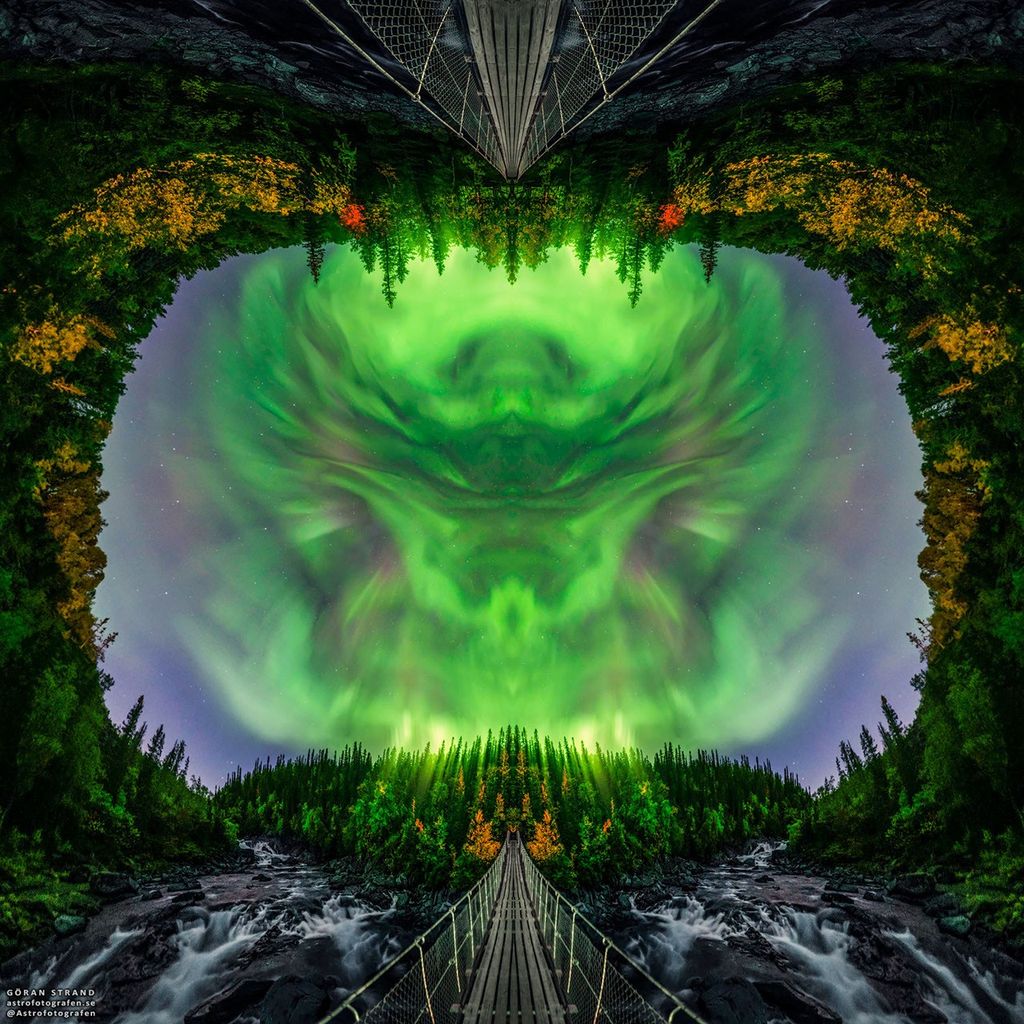 APOD: 2021 October 30 – A Rorschach Aurora