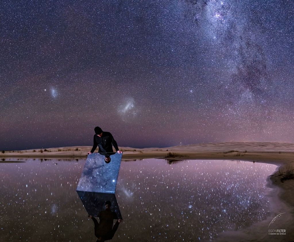 APOD: 2021 September 13 – Night Sky Reflected