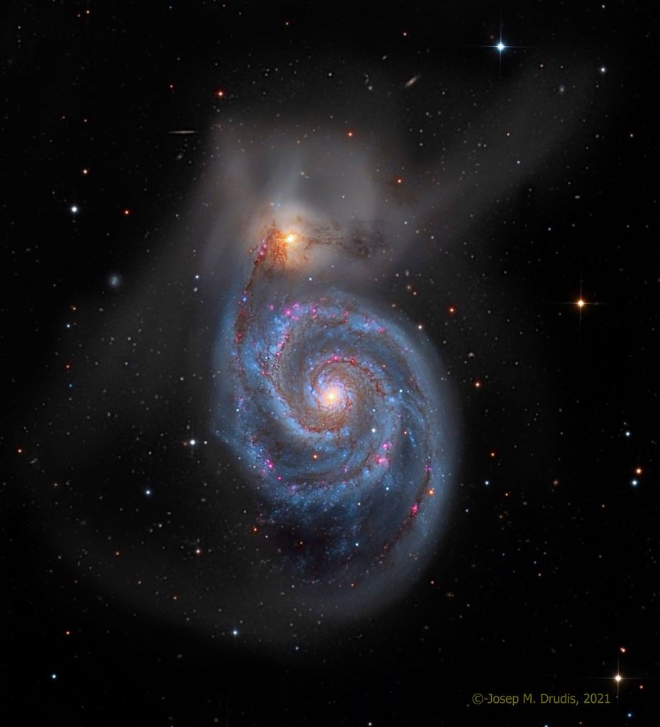 APOD: 2021 September 2 – M51: The Whirlpool Galaxy