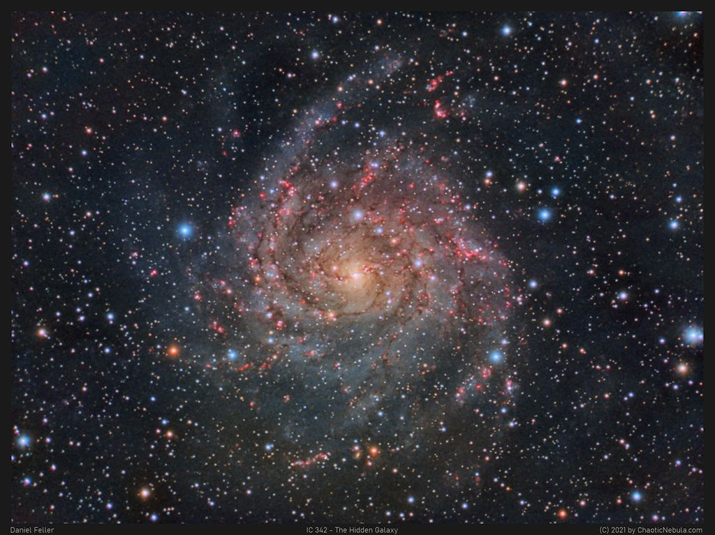 APOD: 2022 February 11 – IC 342: The Hidden Galaxy in Camelopardalis