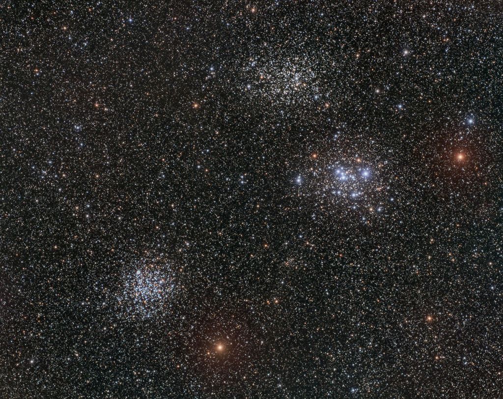 APOD: 2022 February 18 – Three Clusters in Puppis