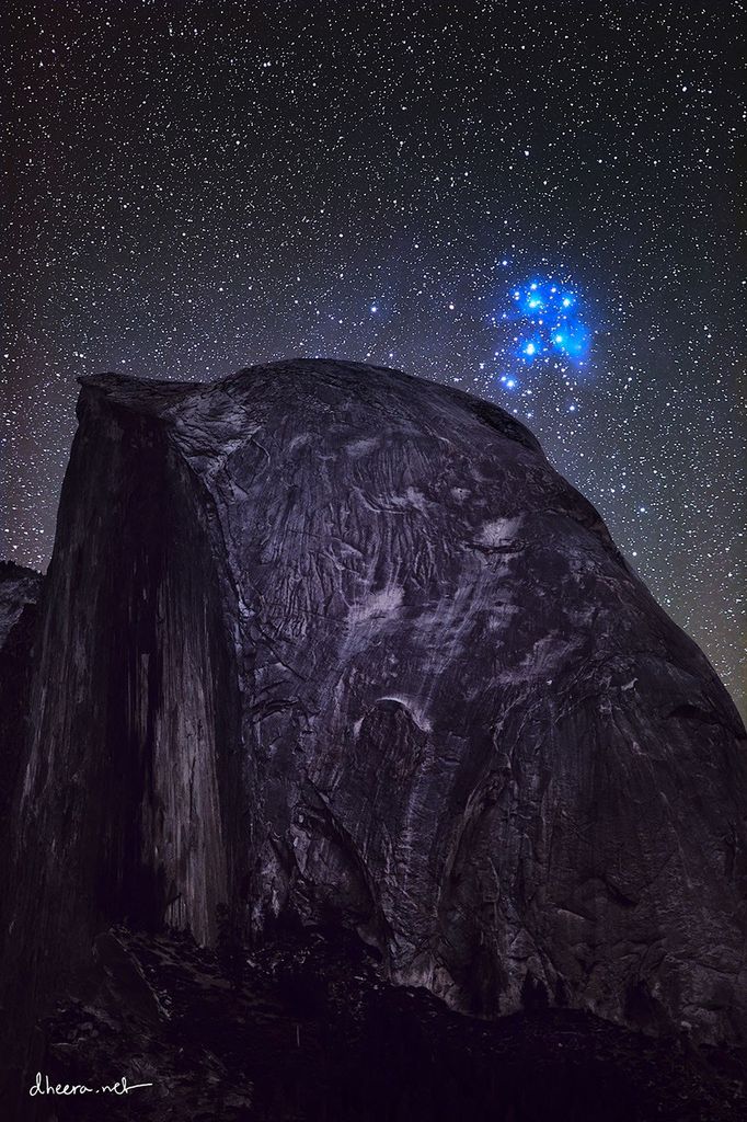 APOD: 2022 July 19 – Pleiades over Half Dome