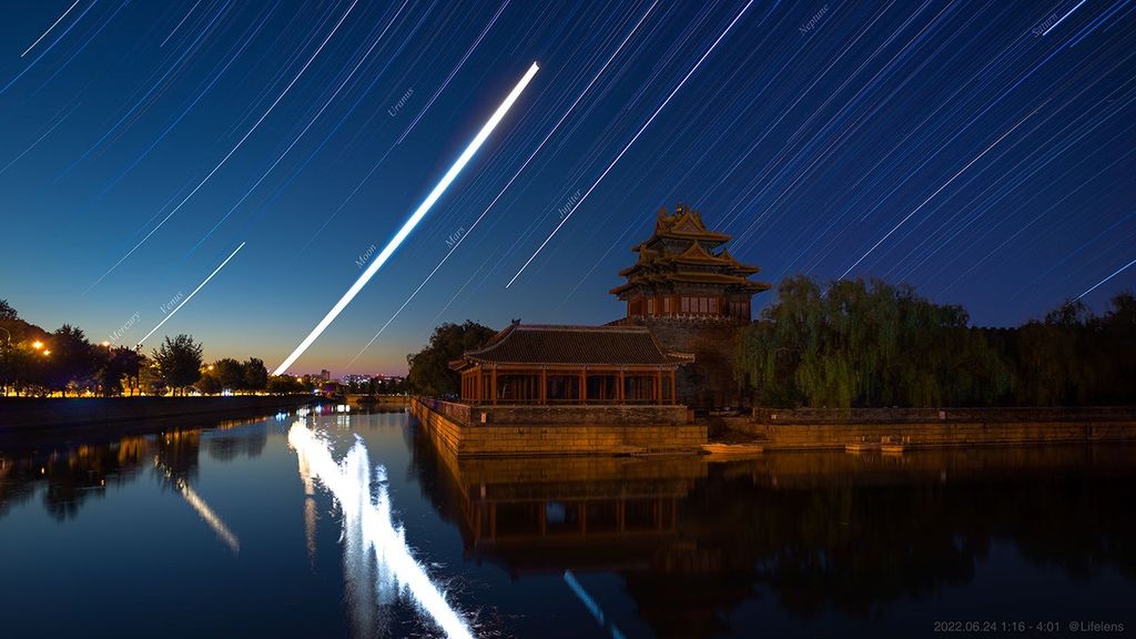 APOD: 2022 July 1 – The Solar System’s Planet Trails