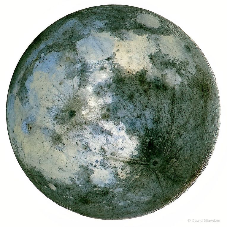 APOD: 2022 March 8 – Moon in Inverted Colors