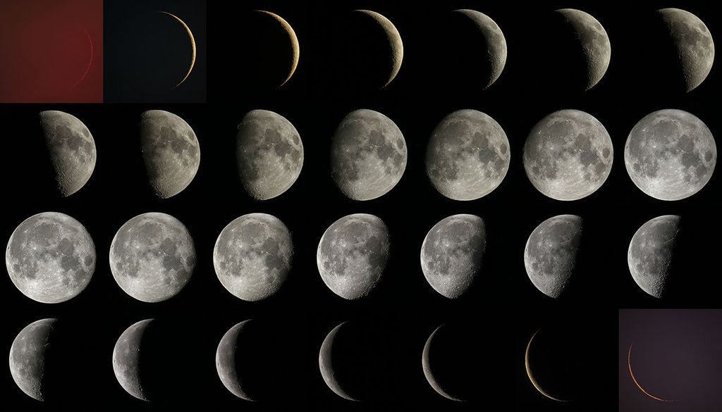 APOD: 2022 October 1 – Lunation Matrix