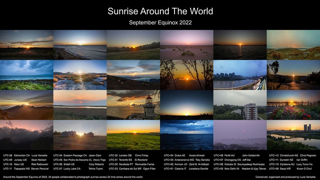 APOD: 2022 September 30 – Equinox Sunrise Around the World