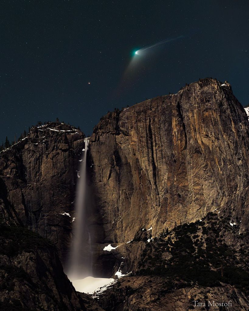 APOD: 2023 February 21 – Comet ZTF over Yosemite Falls